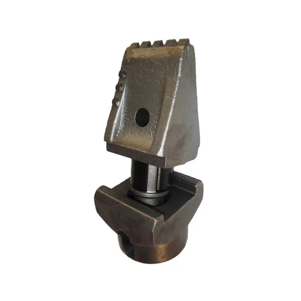 Rotary digging alloy bucket teeth